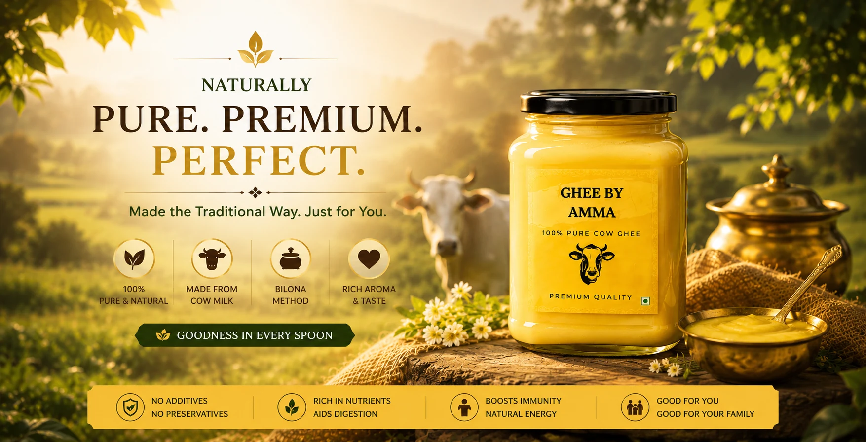 Ghee by Amma - Banner